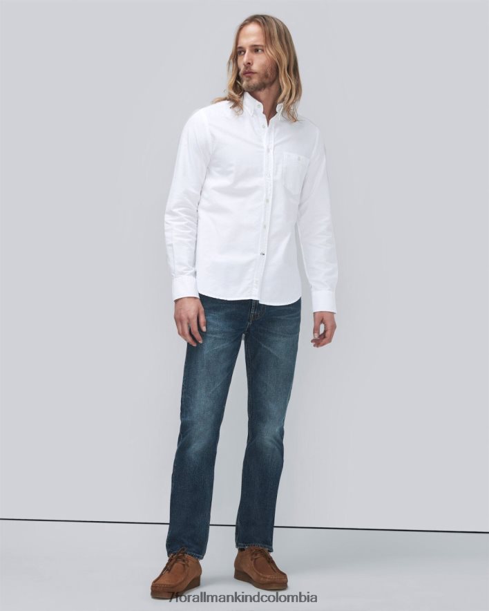 vestir 7 for All Mankind camisa oxford en blanco JBNRD704