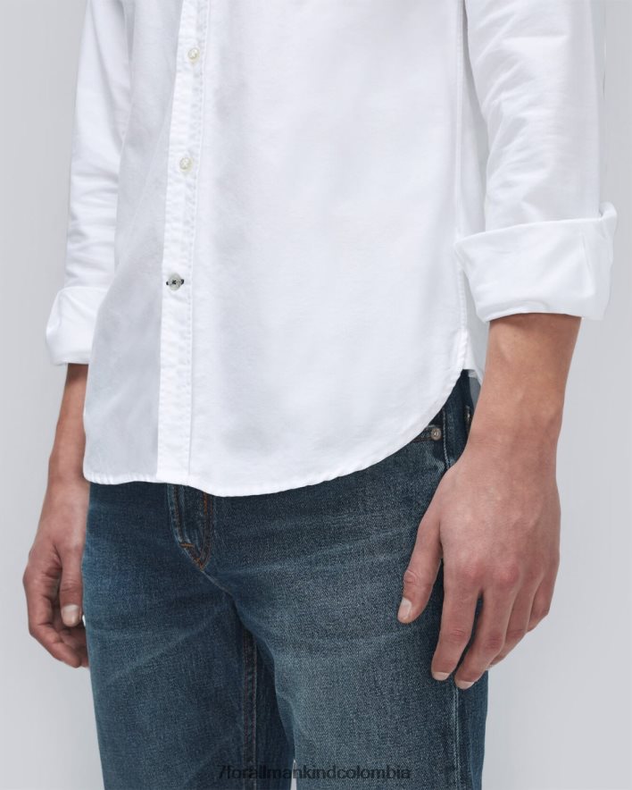 vestir 7 for All Mankind camisa oxford en blanco JBNRD704