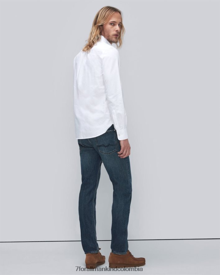 vestir 7 for All Mankind camisa oxford en blanco JBNRD704