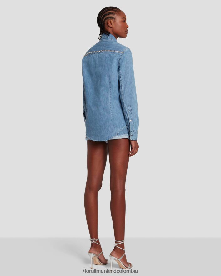 vestir 7 for All Mankind camisa vaquera vibe adr JBNRD41