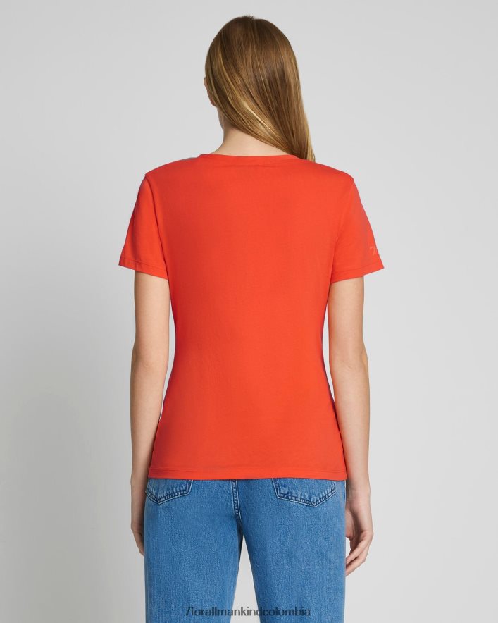 vestir 7 for All Mankind Camiseta Koi Easy de algodón pima con cuello en V JBNRD386