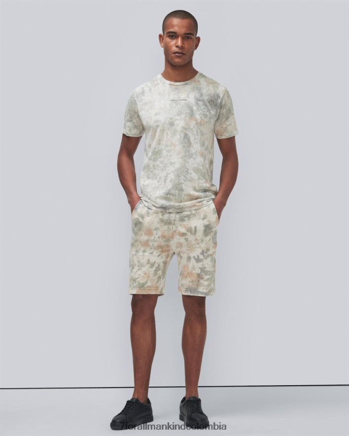 vestir 7 for All Mankind Camiseta con teñido anudado mineral en camuflaje JBNRD767