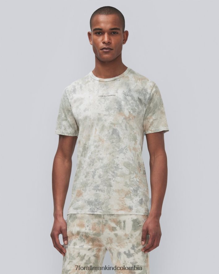 vestir 7 for All Mankind Camiseta con teñido anudado mineral en camuflaje JBNRD767