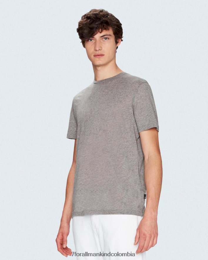 vestir 7 for All Mankind Camiseta de mezcla de cachemira en gris melange JBNRD753
