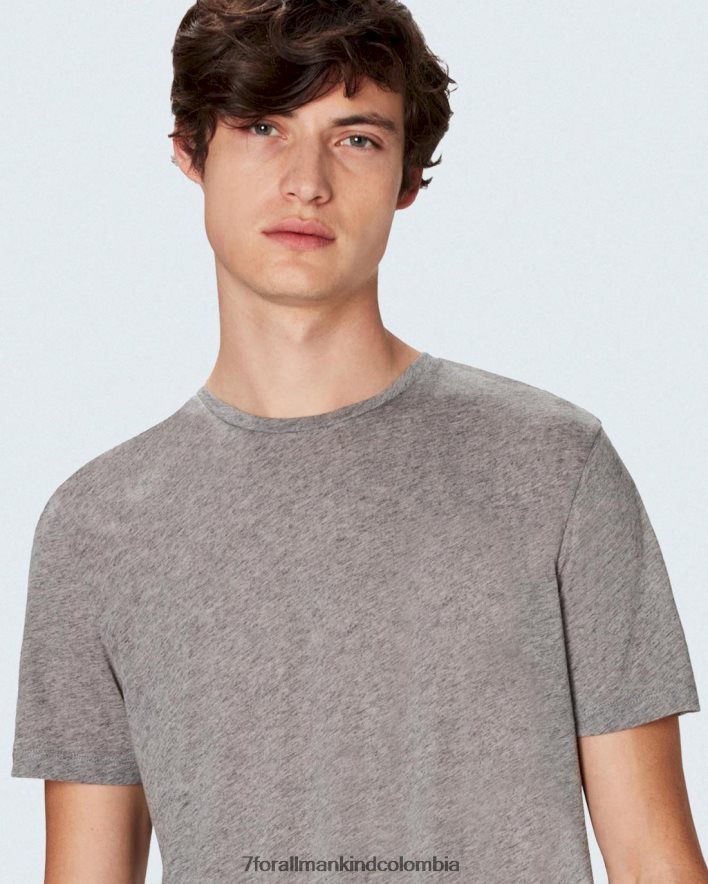 vestir 7 for All Mankind Camiseta de mezcla de cachemira en gris melange JBNRD753