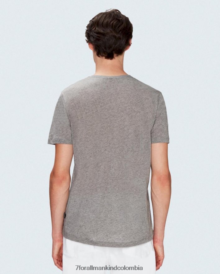 vestir 7 for All Mankind Camiseta de mezcla de cachemira en gris melange JBNRD753