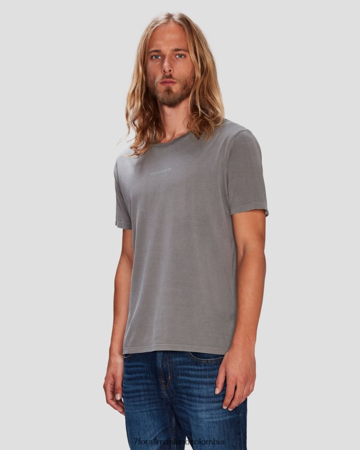 vestir 7 for All Mankind Camiseta gris con tinte mineral JBNRD769