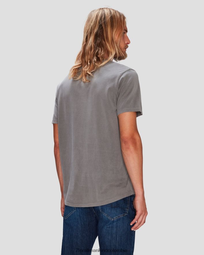 vestir 7 for All Mankind Camiseta gris con tinte mineral JBNRD769