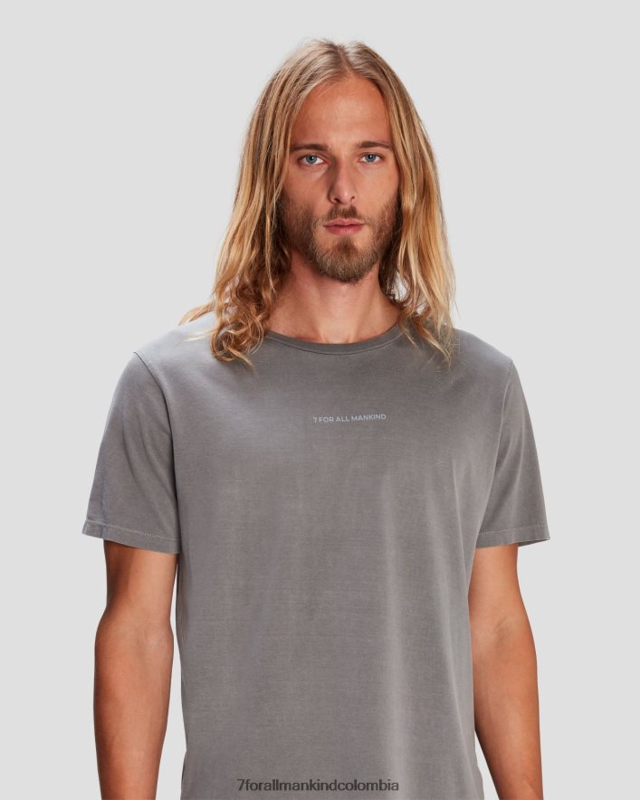 vestir 7 for All Mankind Camiseta gris con tinte mineral JBNRD769