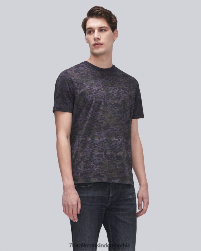vestir 7 for All Mankind Camiseta teñida con animales en violeta vintage JBNRD766