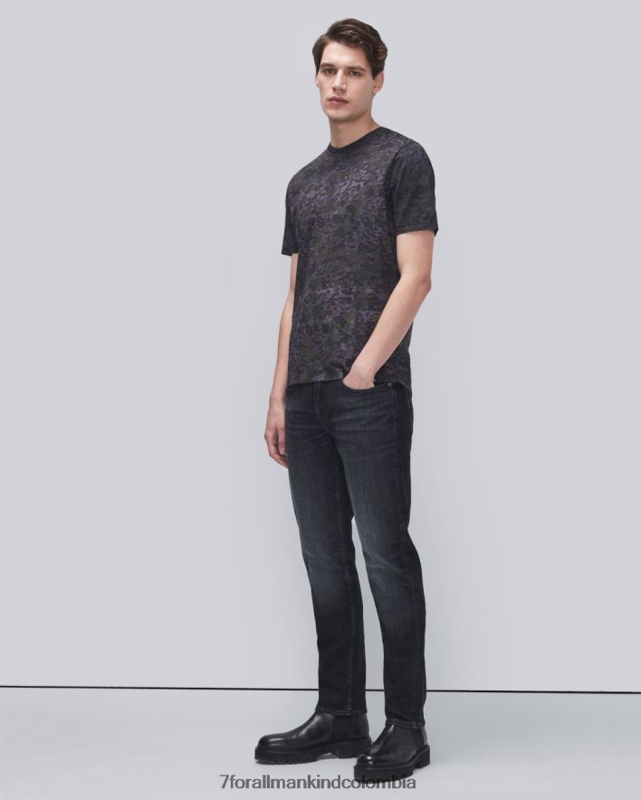 vestir 7 for All Mankind Camiseta teñida con animales en violeta vintage JBNRD766