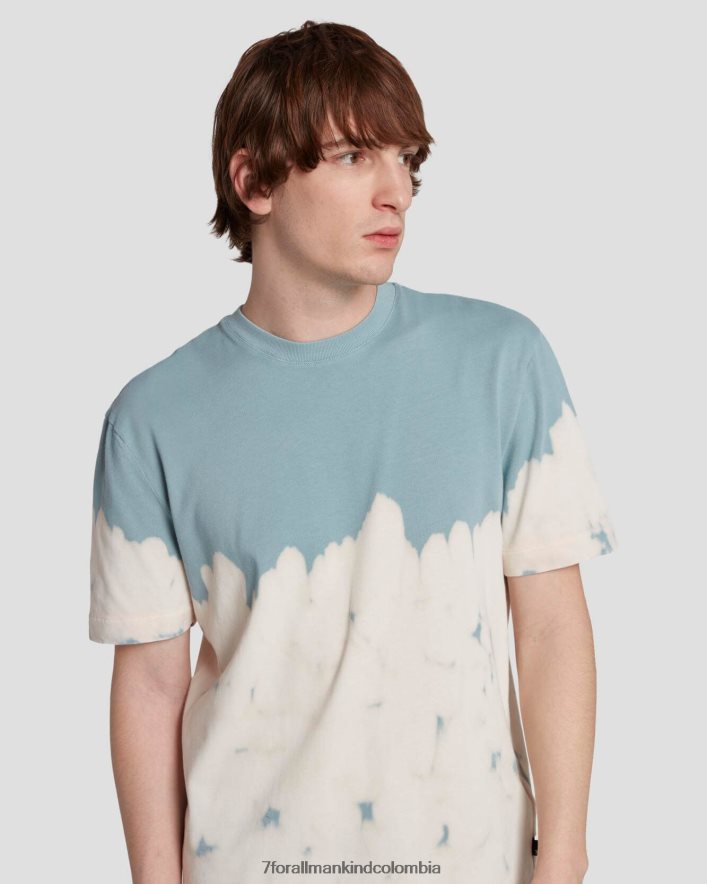 vestir 7 for All Mankind Camiseta teñida con lejía en color escarcha JBNRD750