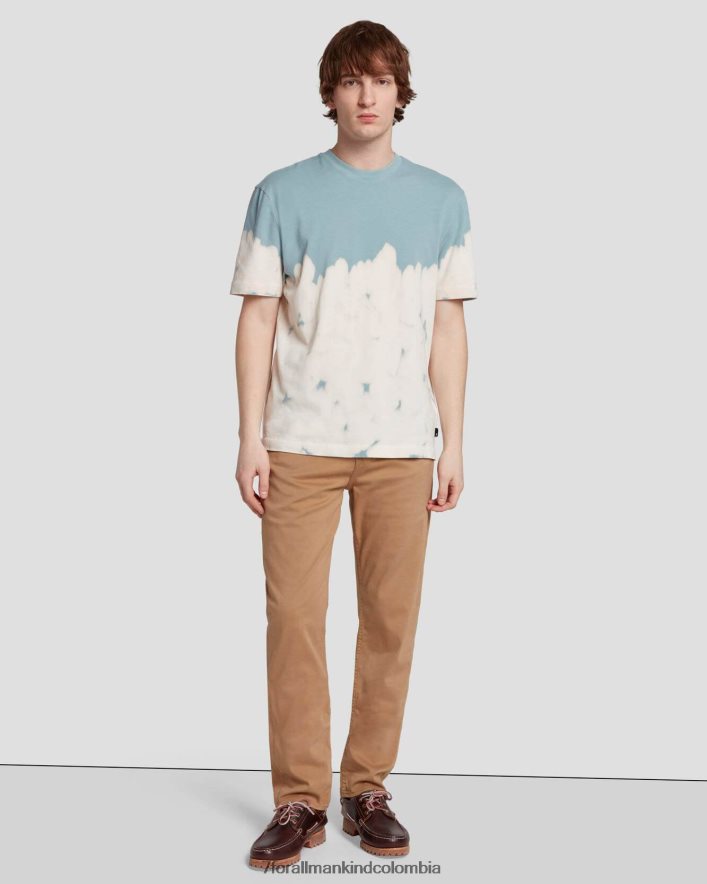 vestir 7 for All Mankind Camiseta teñida con lejía en color escarcha JBNRD750