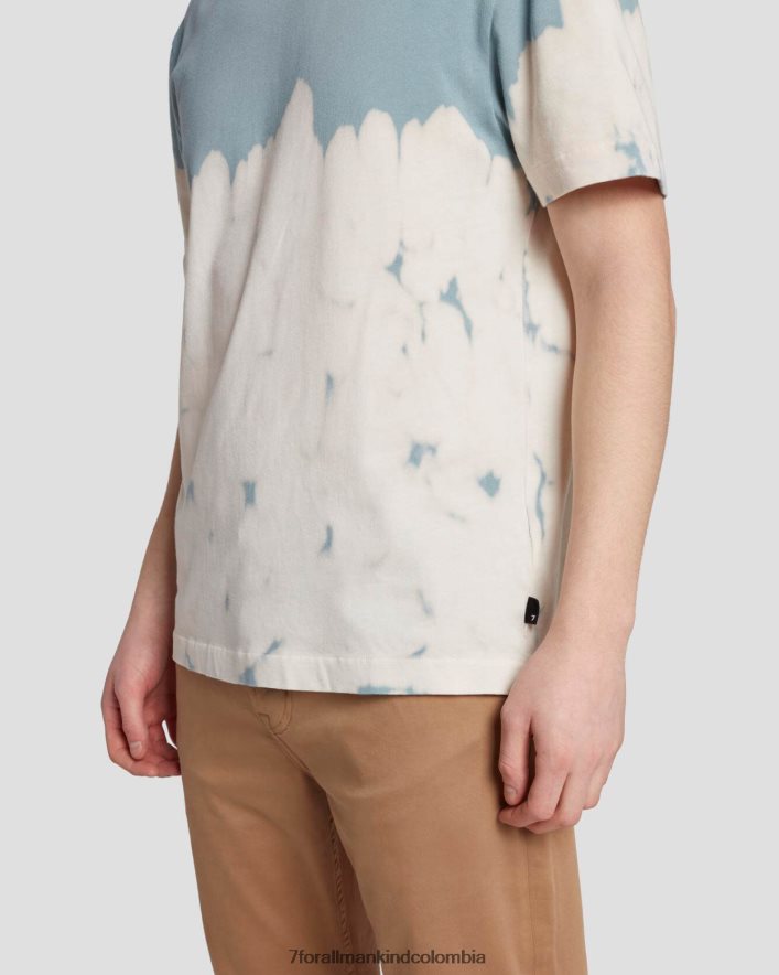 vestir 7 for All Mankind Camiseta teñida con lejía en color escarcha JBNRD750