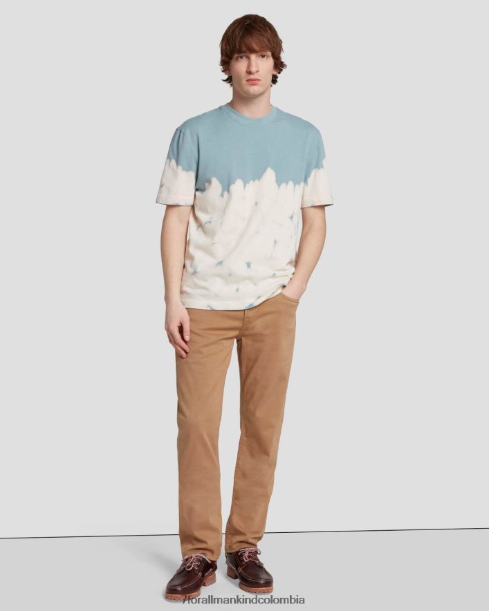 vestir 7 for All Mankind Camiseta teñida con lejía en color escarcha JBNRD750