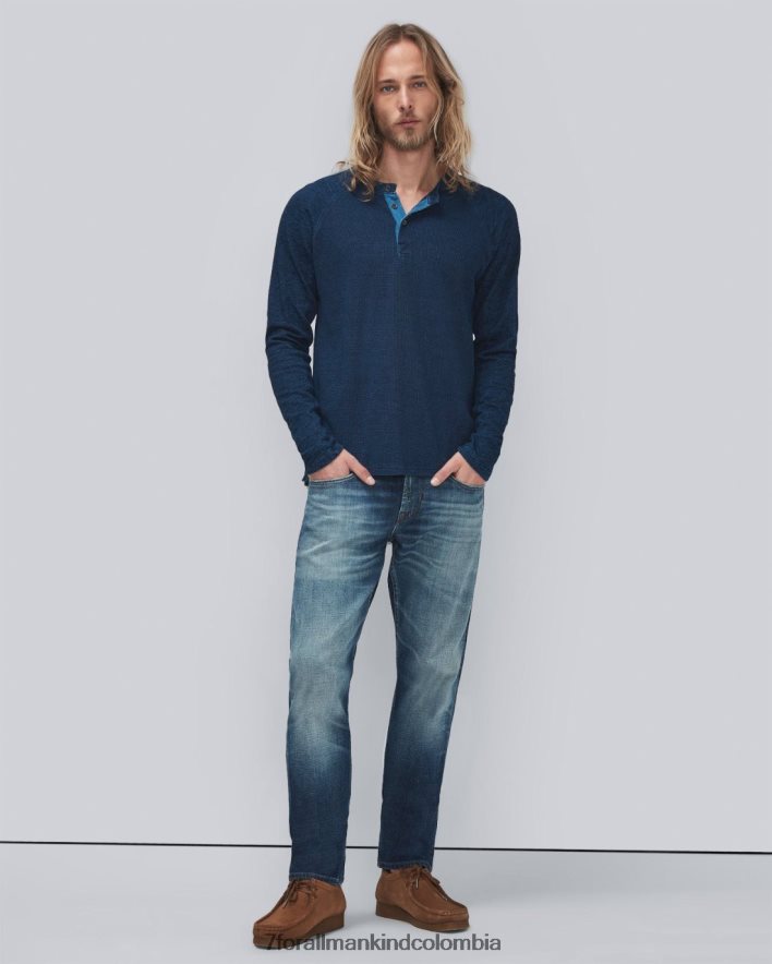 vestir 7 for All Mankind Henley de hilo índigo en índigo JBNRD761