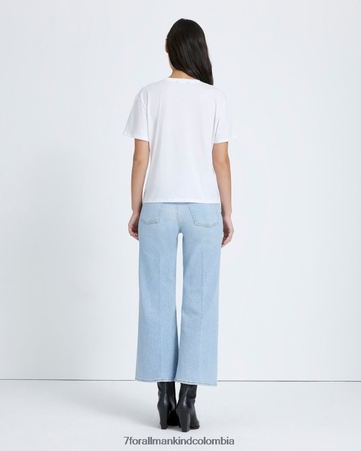 vestir 7 for All Mankind camiseta con cuello en v en blanco JBNRD344