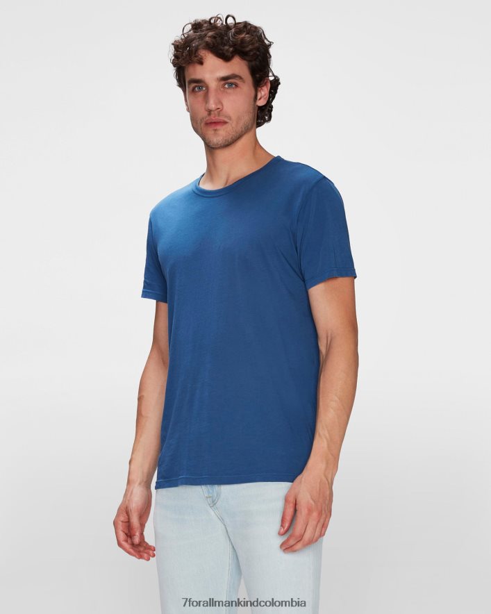 vestir 7 for All Mankind camiseta de algodón de peso pluma en el fondo del mar JBNRD737