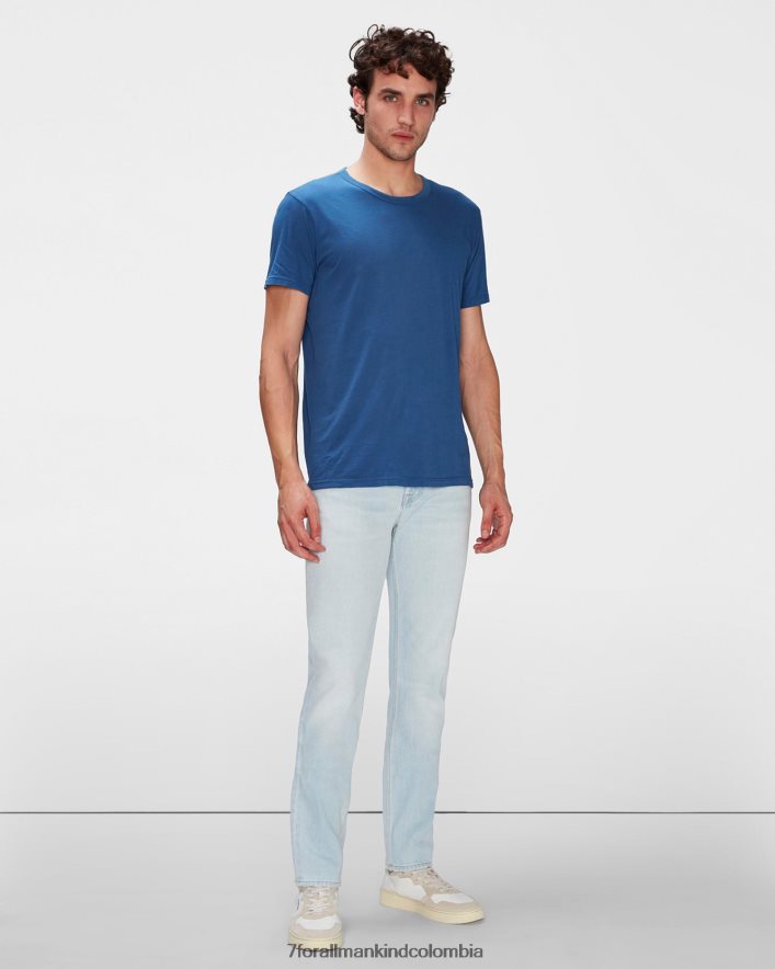 vestir 7 for All Mankind camiseta de algodón de peso pluma en el fondo del mar JBNRD737