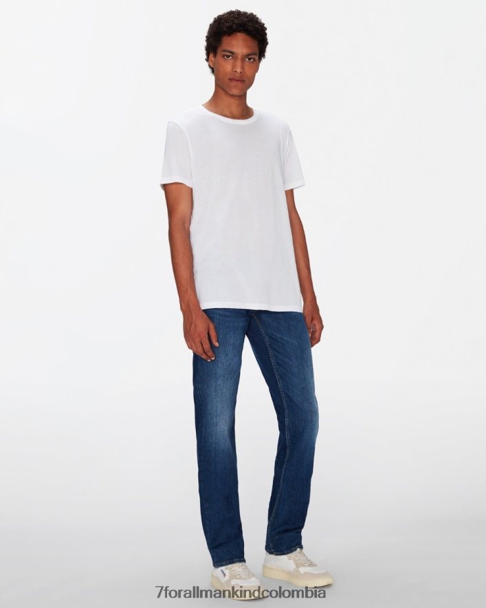 vestir 7 for All Mankind camiseta de algodón ligero en blanco JBNRD733