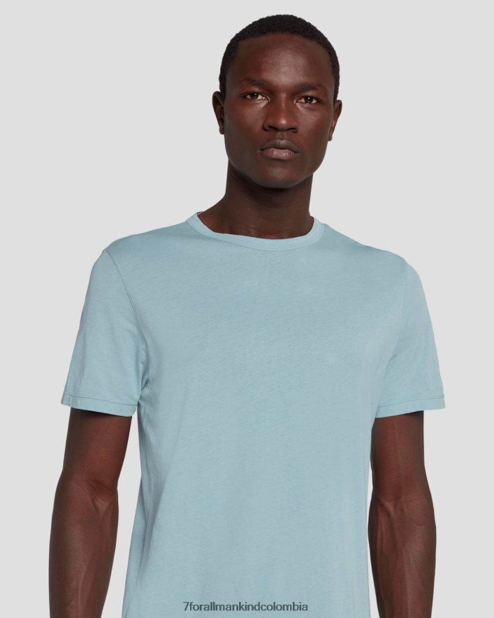 vestir 7 for All Mankind camiseta de algodón ligero en color escarcha JBNRD749