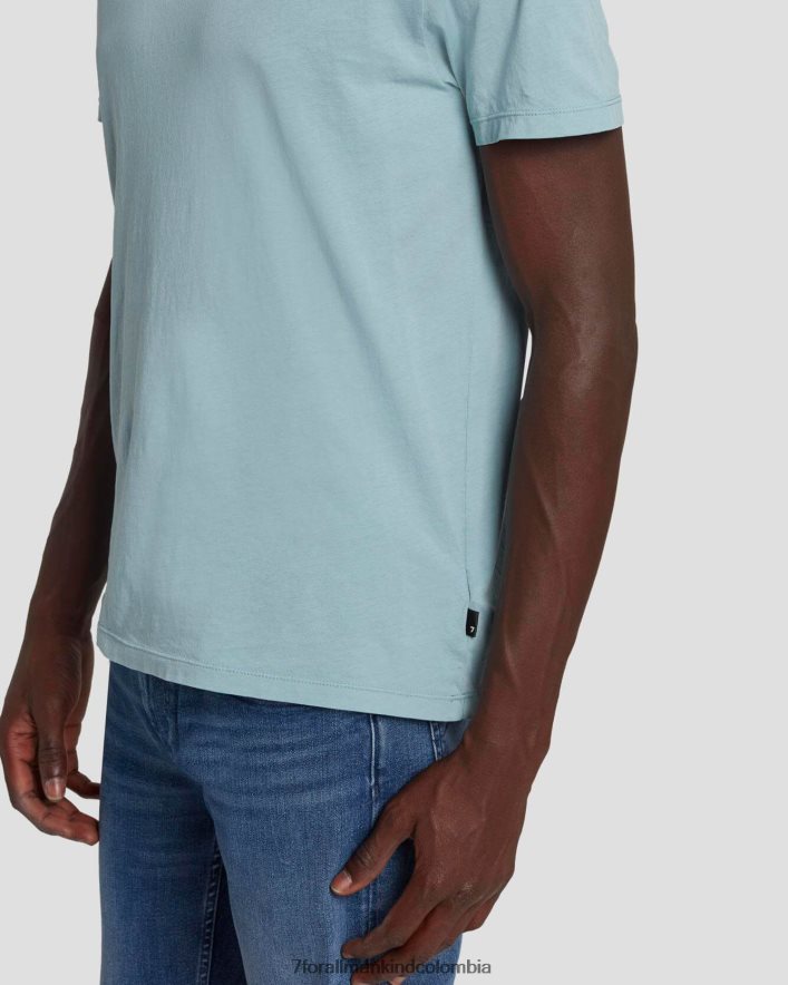 vestir 7 for All Mankind camiseta de algodón ligero en color escarcha JBNRD749