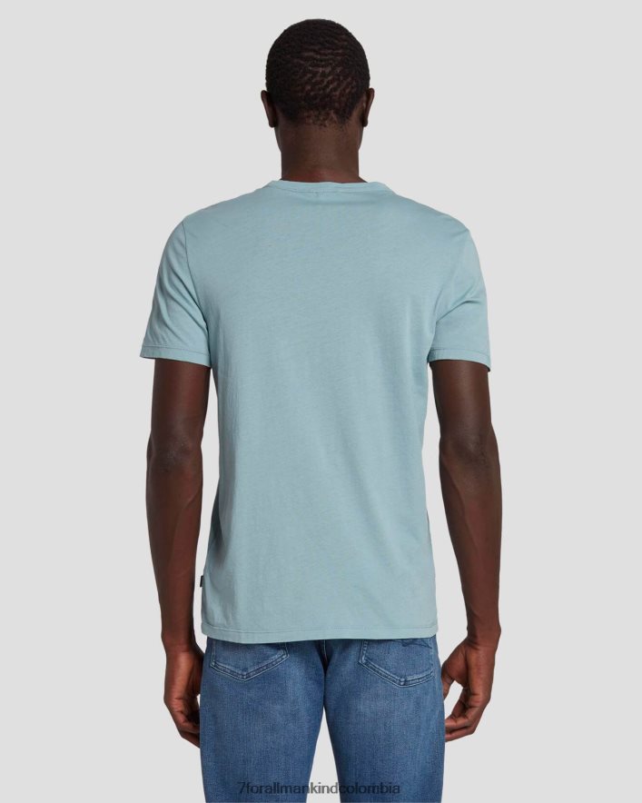vestir 7 for All Mankind camiseta de algodón ligero en color escarcha JBNRD749