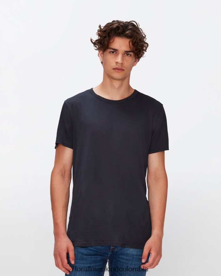 vestir 7 for All Mankind camiseta de algodón ligero en negro JBNRD734