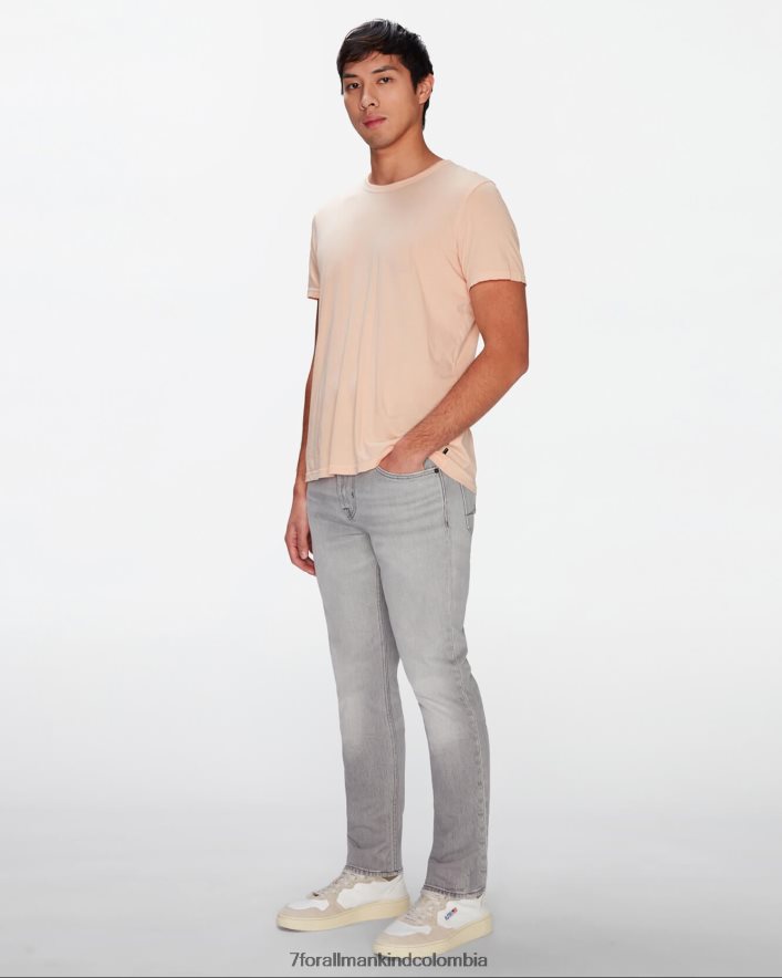 vestir 7 for All Mankind camiseta de algodón pluma en color mandarina JBNRD742