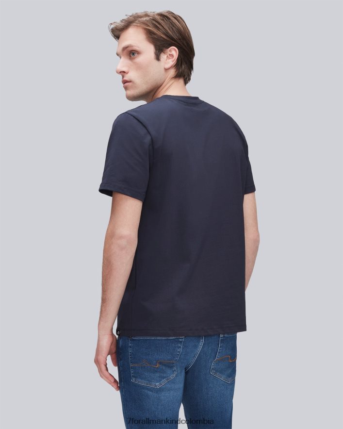 vestir 7 for All Mankind camiseta de rendimiento de lujo en azul JBNRD736