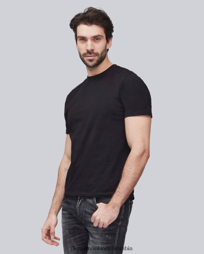 vestir 7 for All Mankind camiseta de rendimiento de lujo en negro JBNRD745