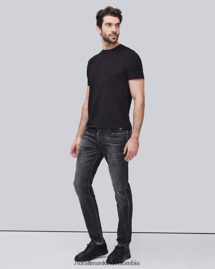 vestir 7 for All Mankind camiseta de rendimiento de lujo en negro JBNRD745