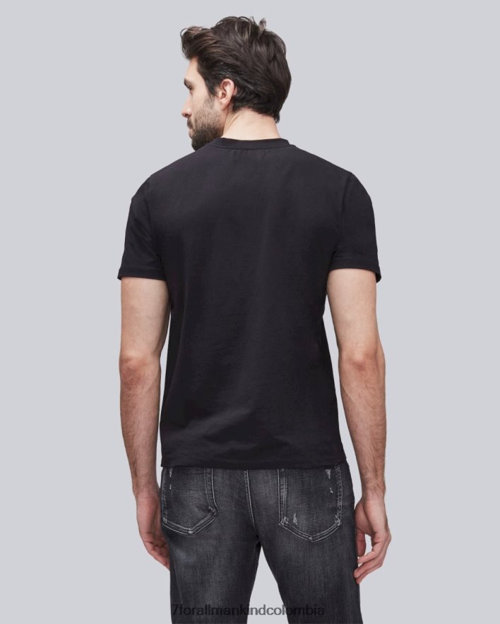 vestir 7 for All Mankind camiseta de rendimiento de lujo en negro JBNRD745