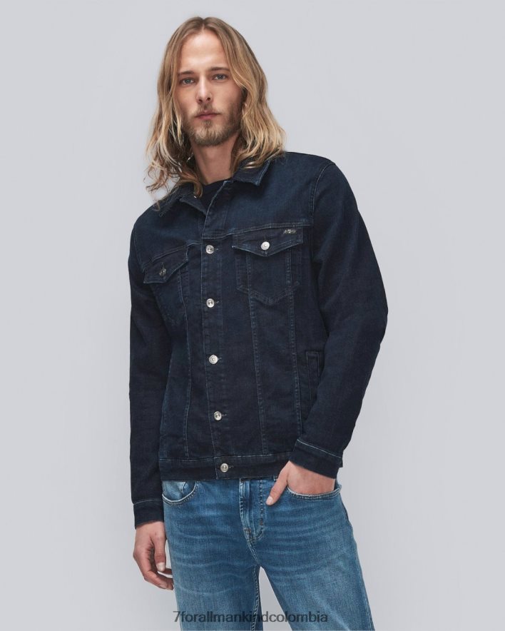 vestir 7 for All Mankind Chaqueta estilo camionero Stretch Tek Perfect en color nativo JBNRD670