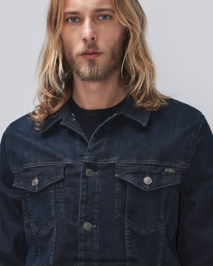 vestir 7 for All Mankind Chaqueta estilo camionero Stretch Tek Perfect en color nativo JBNRD670