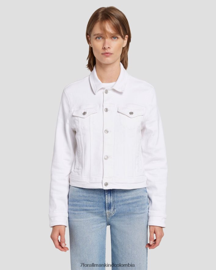 vestir 7 for All Mankind Chaqueta estilo camionero clásica vintage de lujo en soleil JBNRD447