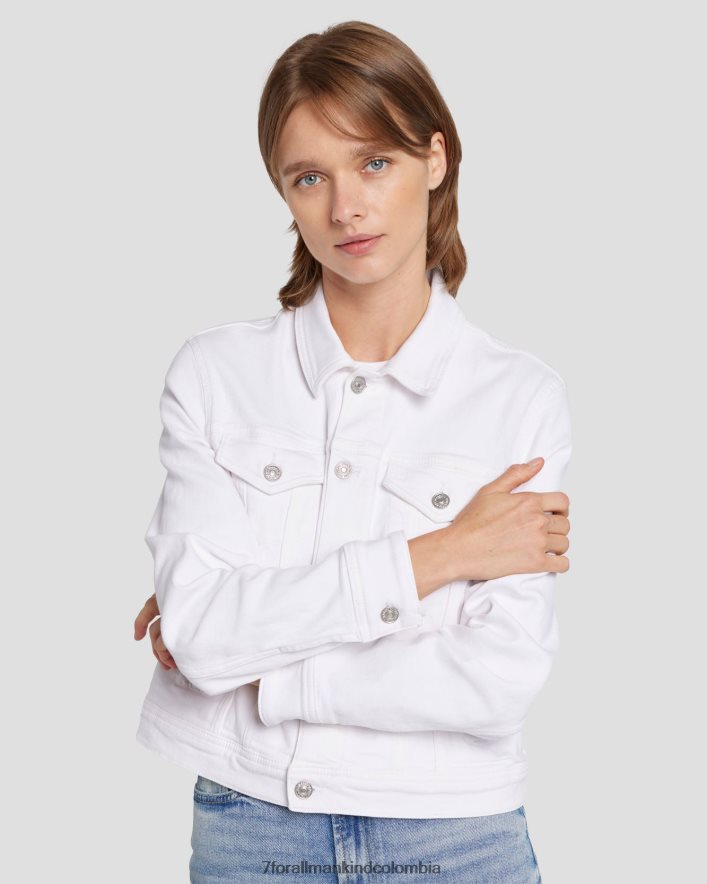 vestir 7 for All Mankind Chaqueta estilo camionero clásica vintage de lujo en soleil JBNRD447