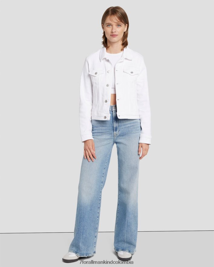 vestir 7 for All Mankind Chaqueta estilo camionero clásica vintage de lujo en soleil JBNRD447