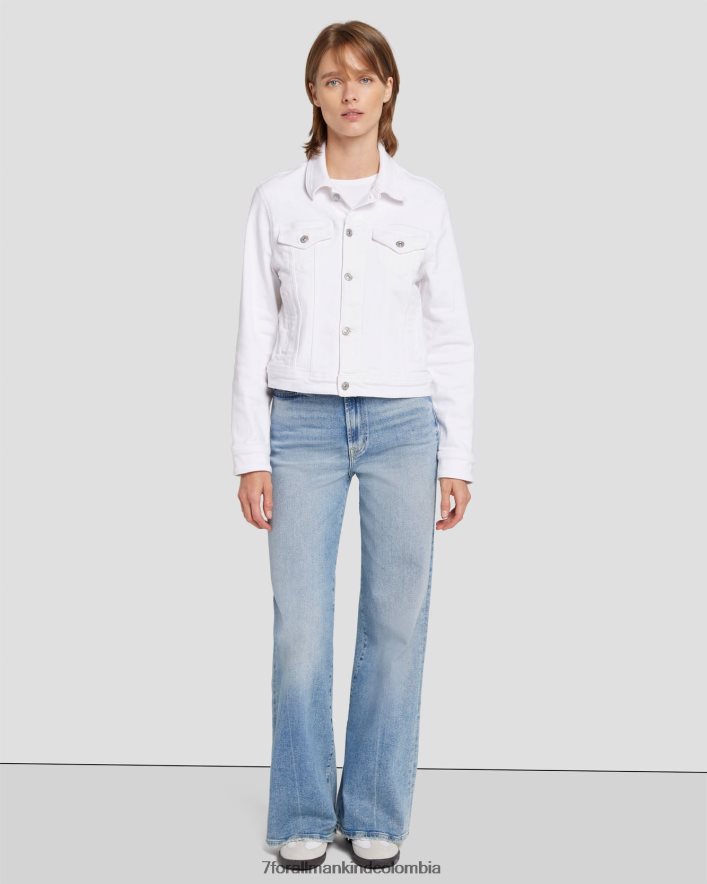 vestir 7 for All Mankind Chaqueta estilo camionero clásica vintage de lujo en soleil JBNRD447