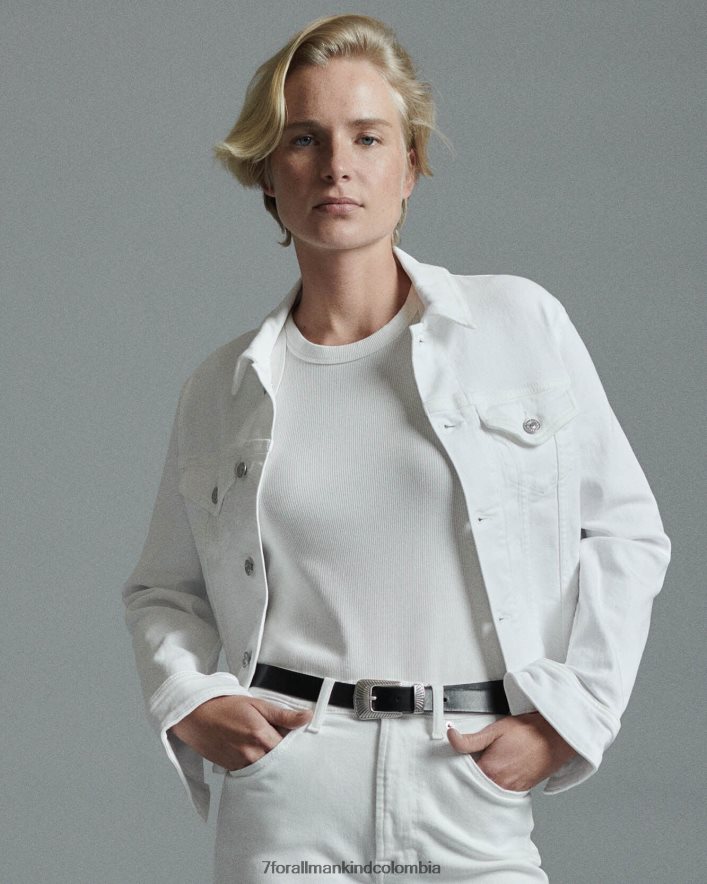 vestir 7 for All Mankind Chaqueta estilo camionero clásica vintage de lujo en soleil JBNRD447