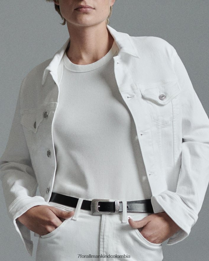 vestir 7 for All Mankind Chaqueta estilo camionero clásica vintage de lujo en soleil JBNRD447