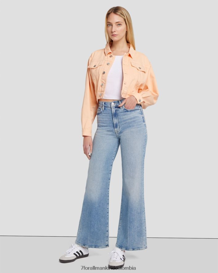 vestir 7 for All Mankind Chaqueta estilo camionero corta en Prairie Sunset JBNRD286