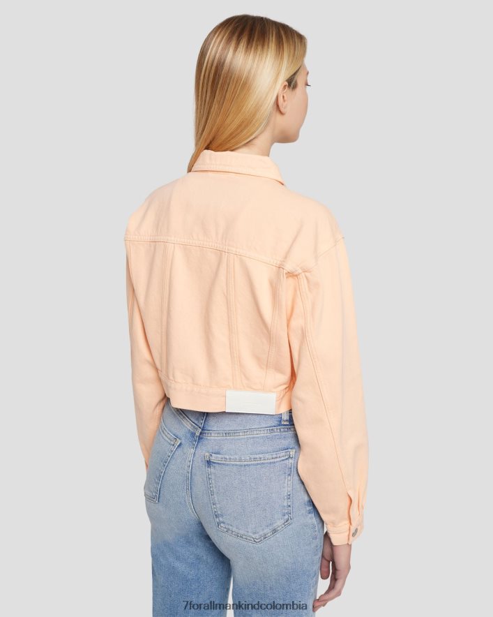vestir 7 for All Mankind Chaqueta estilo camionero corta en Prairie Sunset JBNRD286