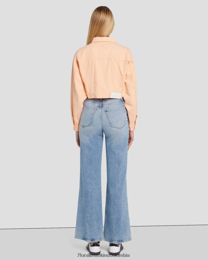 vestir 7 for All Mankind Chaqueta estilo camionero corta en Prairie Sunset JBNRD286