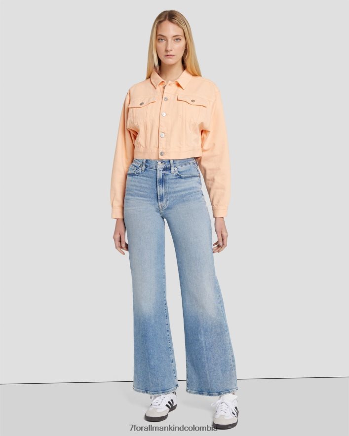 vestir 7 for All Mankind Chaqueta estilo camionero corta en Prairie Sunset JBNRD286