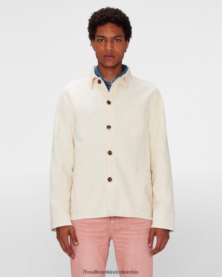 vestir 7 for All Mankind Chaqueta vaquera color crudo JBNRD581