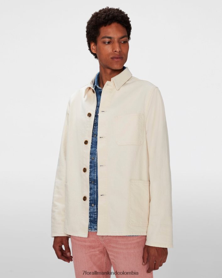 vestir 7 for All Mankind Chaqueta vaquera color crudo JBNRD581