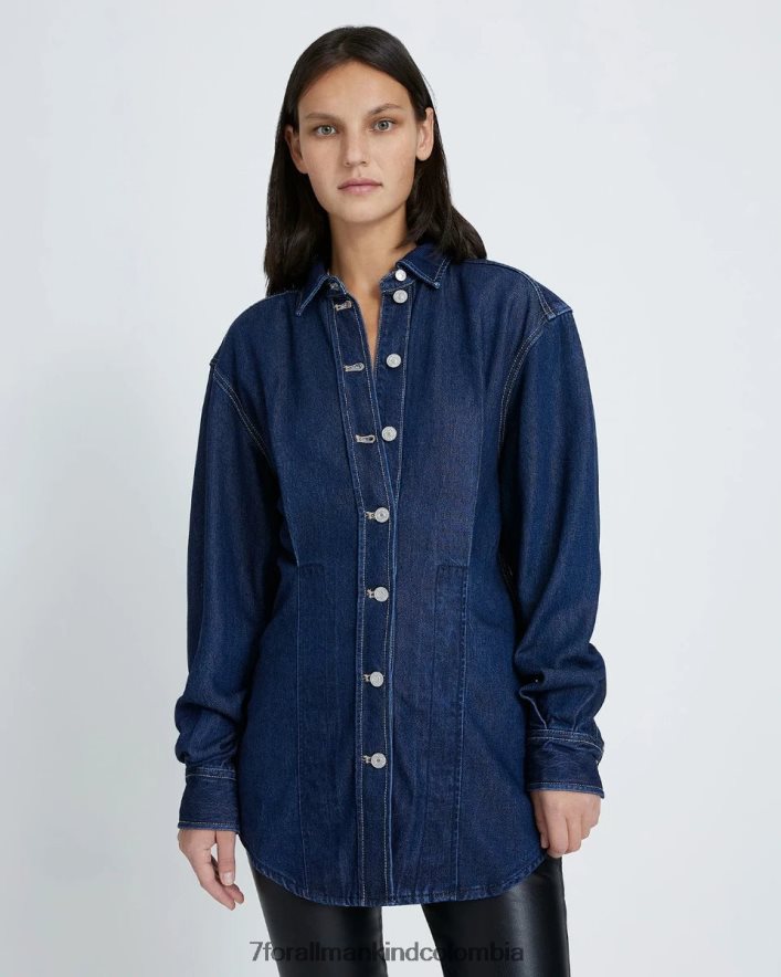 vestir 7 for All Mankind Sobrecamisa denim lustre en Curioso JBNRD301