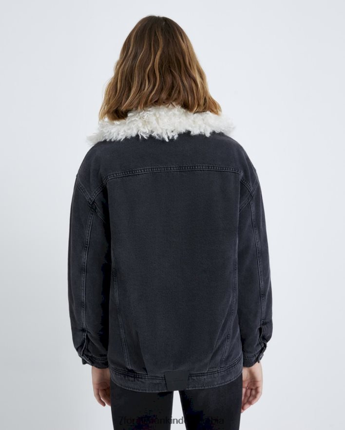 vestir 7 for All Mankind chaqueta camionero fácil en color iris nocturno JBNRD296