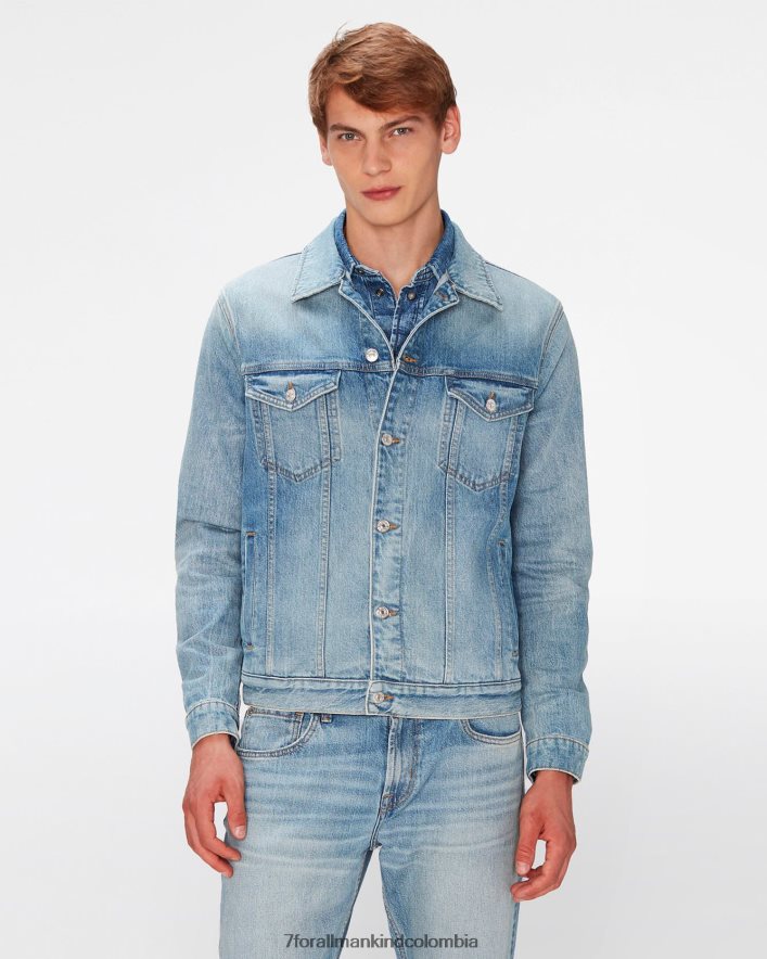 vestir 7 for All Mankind chaqueta de camionero perfecta en cascada JBNRD521